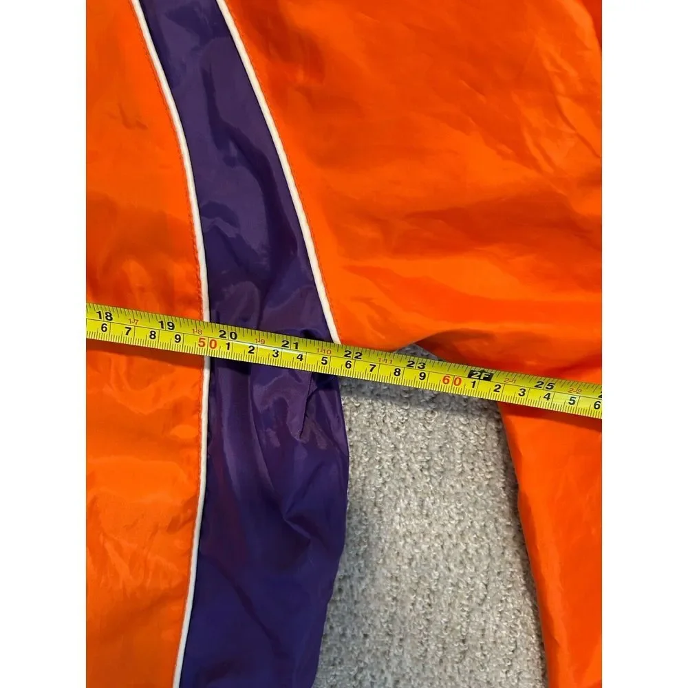 VINTAGE CLEMSON UNIVERSITY PULLOVER JACKET Medium M vtg y2k 90s‎